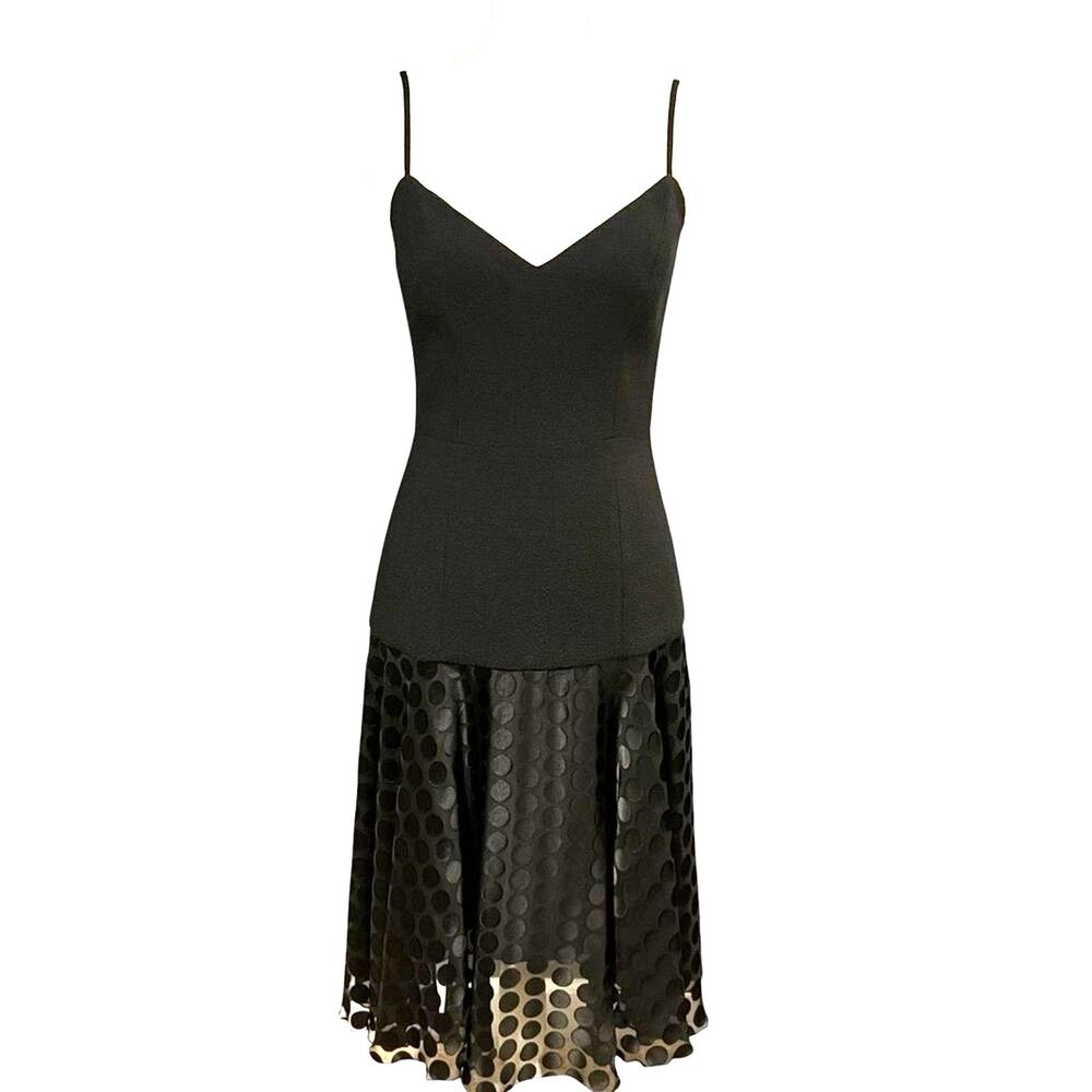 Black Halo Womens Cocktail Dress Sz 4 Party Formal Wedding Guest Minimalist NWT